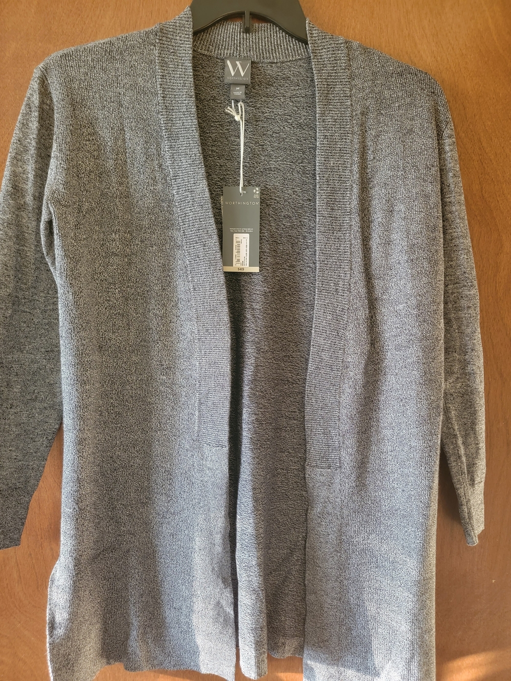 NWT Worthington Women's Cardigan Trio - Burgundy, Gray, Cream - Picture 4 of 7